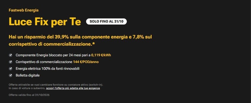 Volantino Fastweb