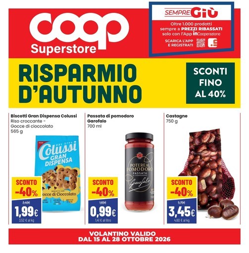 Coop Alleanza Superstore - Risparmio d'autunno