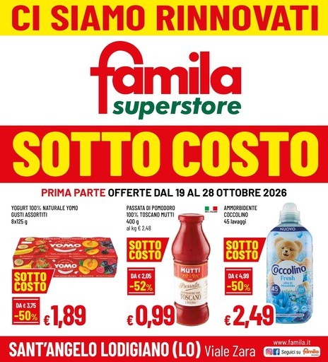 Famila Superstore - CI SIAMO RINNOVATI SOTTOCOSTO