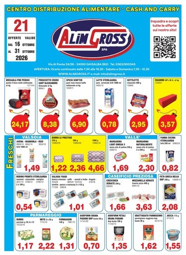 Alimgross - OFFERTE VALIDE DAL 16 OTTOBRE AL 31 OTTOBRE