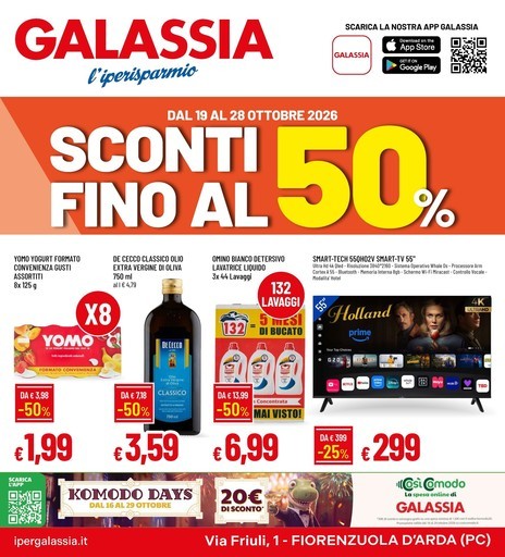 Galassia - Sconti fino al 50%