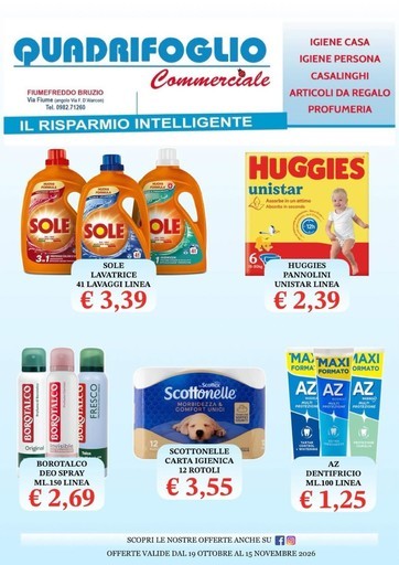 Volantino Quadrifoglio Commerciale