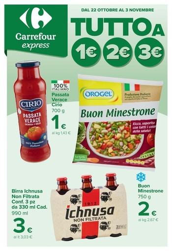 Carrefour Express - Tutto a 1 2 e 3 euro