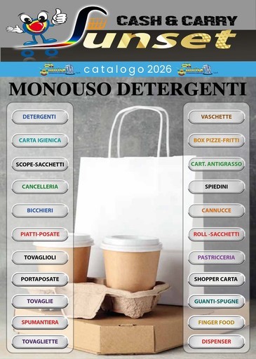 Sunset Cash&Carry - Monouso detergenti