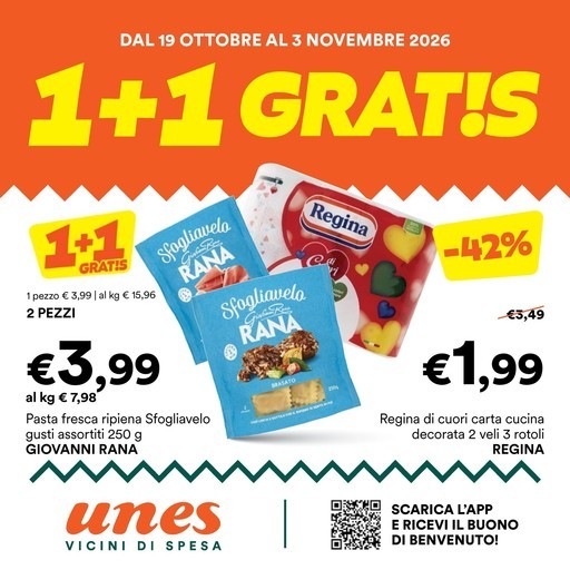 Unes - 1+1 gratis