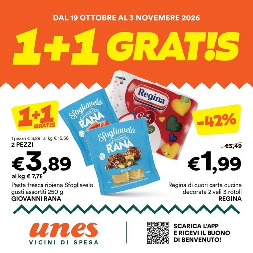 Unes - 1+1 gratis