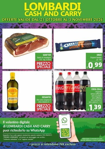 Lombardi Cash and Carry - OFFERTE VALIDE DAL 21 OTTOBRE AL 3 NOVEMBRE 2026