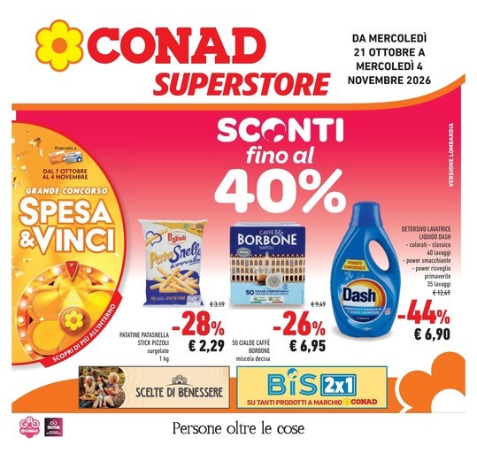 Conad Superstore - SCONTI FINO AL 40% - SUPERSTORE LOMBARDIA