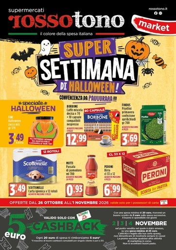 Volantino Supermercati Rossotono Market