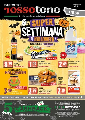 Volantino Supermercati Rossotono Easy