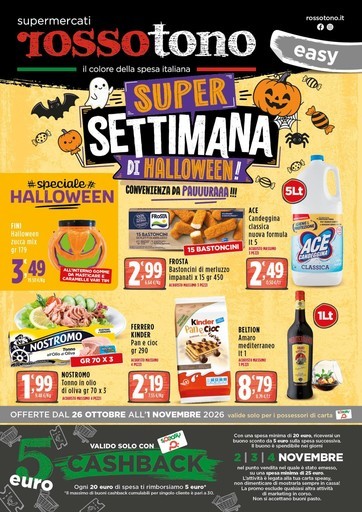 Volantino Supermercati Rossotono Easy