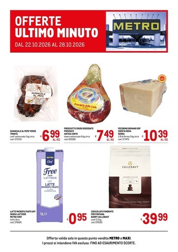 Metro - Offerte ultimo minuto
