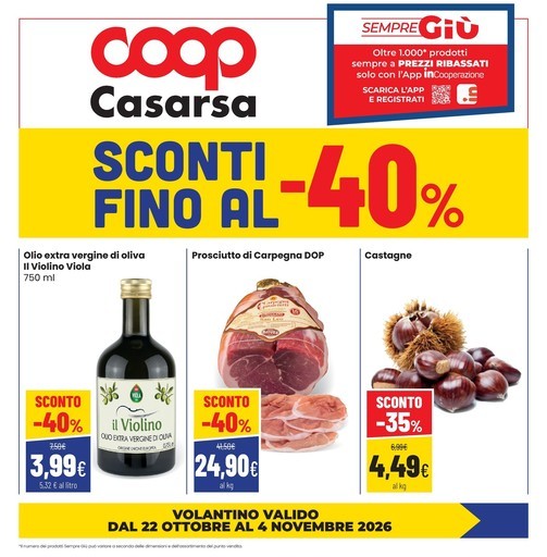 Coop - SCONTI fino al 40%