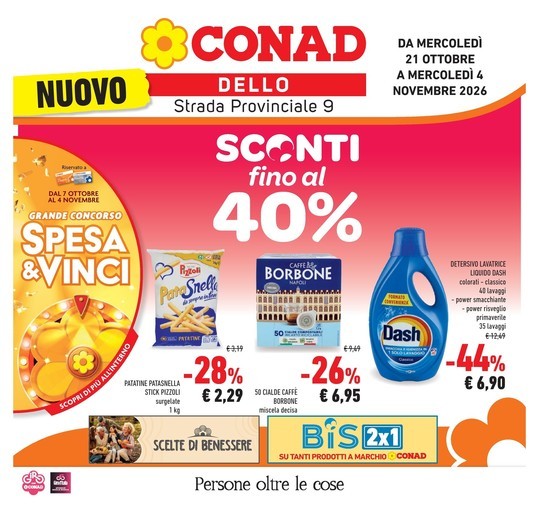 Conad - SCONTI FINO AL 40% - CONAD DELLO