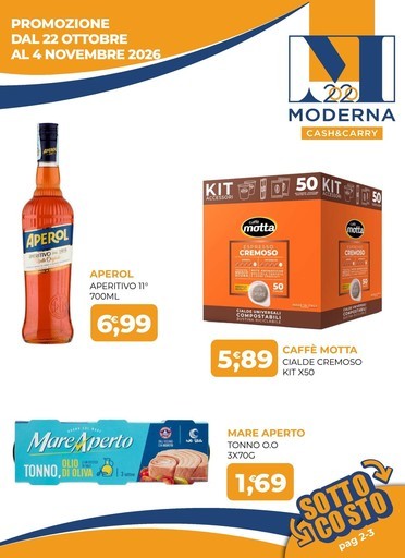 Moderna Cash - PROMOZIONE DAL 22 OTTOBRE AL 4 NOVEMBRE 2026