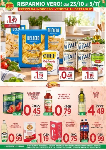 Jero Market - RISPARMIO VERO! dal 23/10 al 5/11