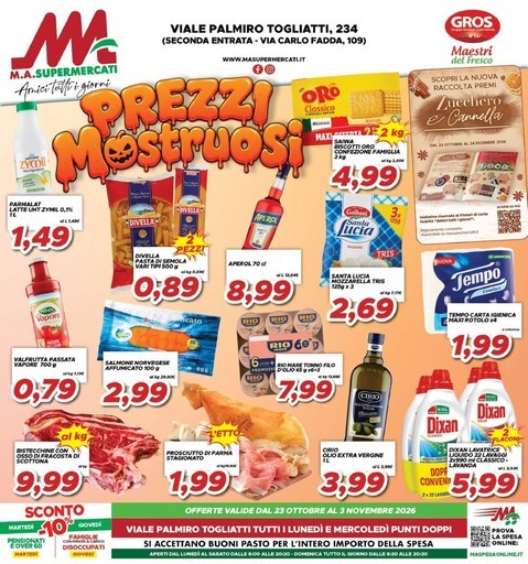 Ma Supermercati - Prezzi mostruosi