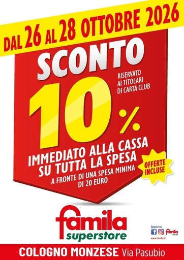 Volantino Famila Superstore