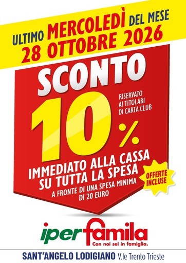 IperFamila - SCONTO 10%